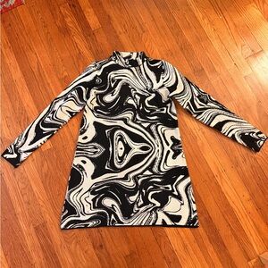 Mango | Dresses | Mango Green Mini Long Sleeve Dress | Poshmark